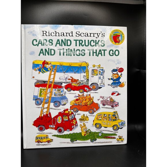 Richard Scarry’s Cars and Trucks and Things that Go Oversized HC Book 2014 50th - Picture 1 of 11
